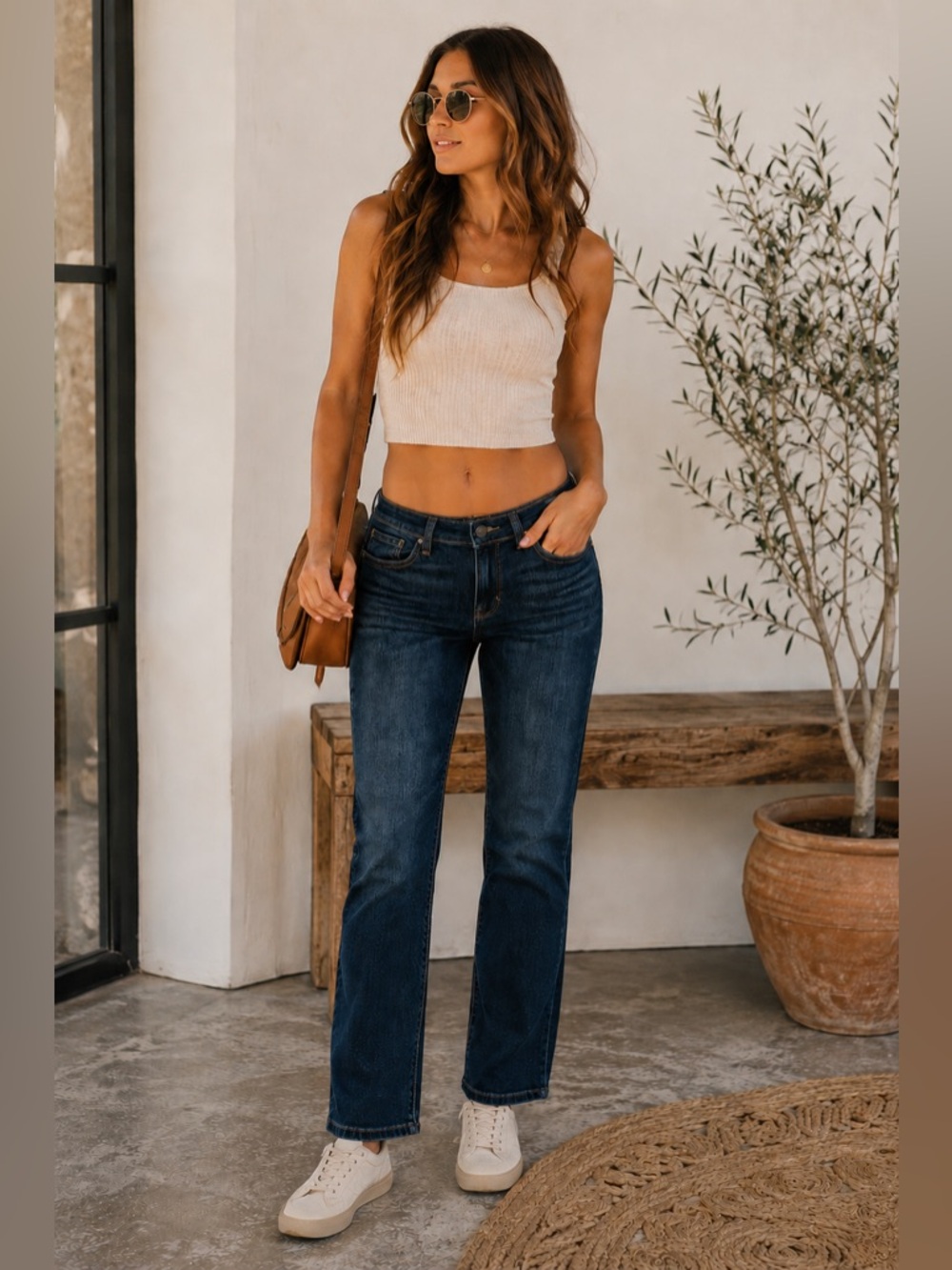 Judy Blue Straight Fit Dark Wash Denim Jeans